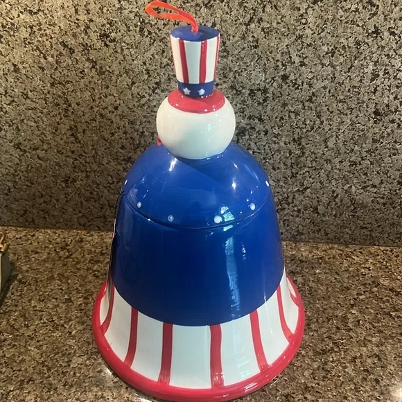 Johanna Parker Fourth Of July Liberty Bell Patriotic Canister - Picture 5 of 7